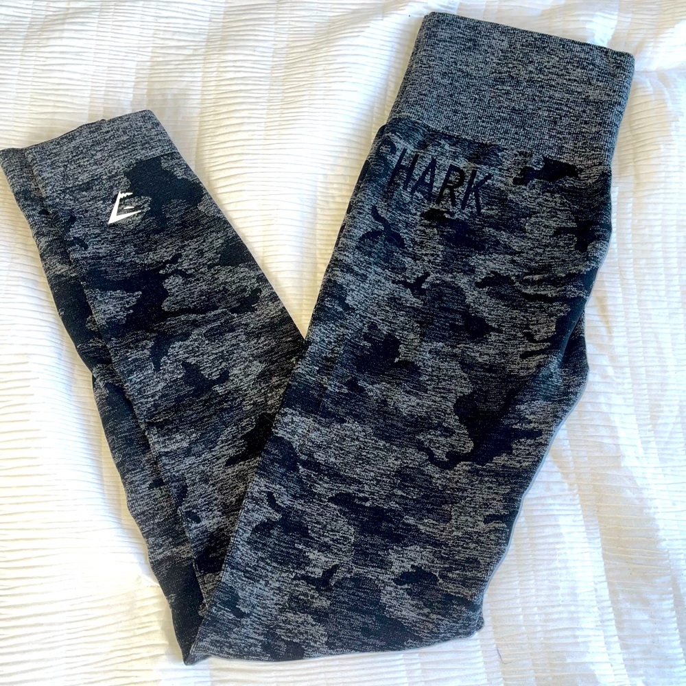 Black Camo Gymshark Seamless Leggings